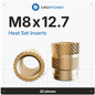 CNC Kitchen Heat Threaded Insert M2 M2.5 M3 VORON M4 M5 M6 M8 1/4" 1/8" 3/8" MIXED SET - sayercnc - 3D Printer Parts Australia