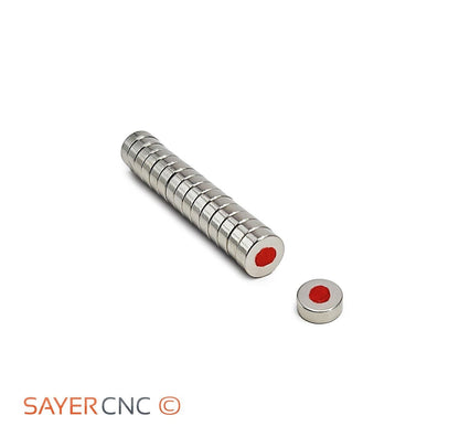 Genuine N52 Grade Magnet 8x3 mm Neodymium Disc Button North Polarity Marked 1pc - sayercnc - 3D Printer Parts Australia