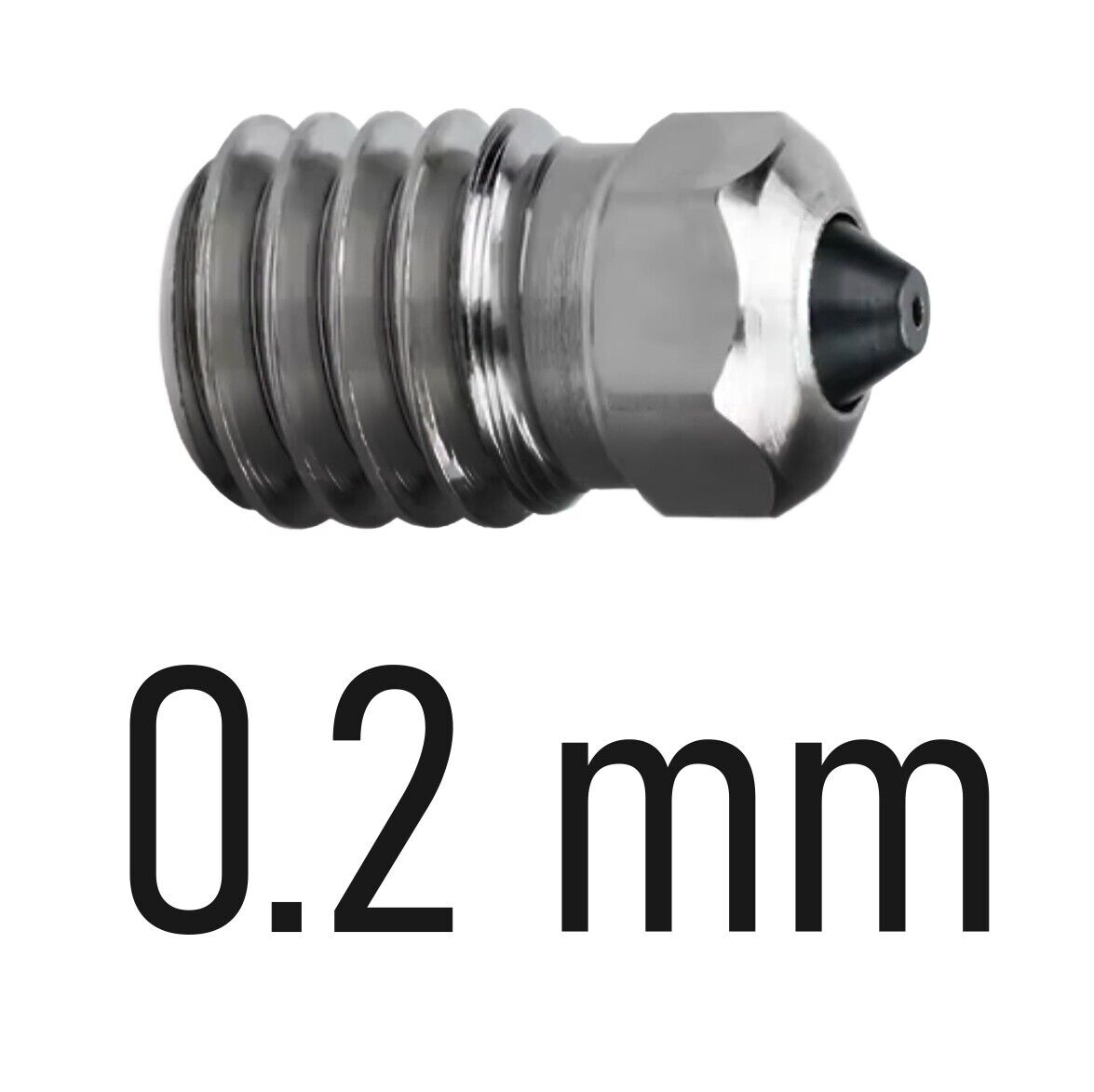 Hardened Steel 0.2mm 0.4mm 0.6mm Nozzle For Aftermarket Bambu Lab X1 P1P Hotend - sayercnc - 3D Printer Parts Australia