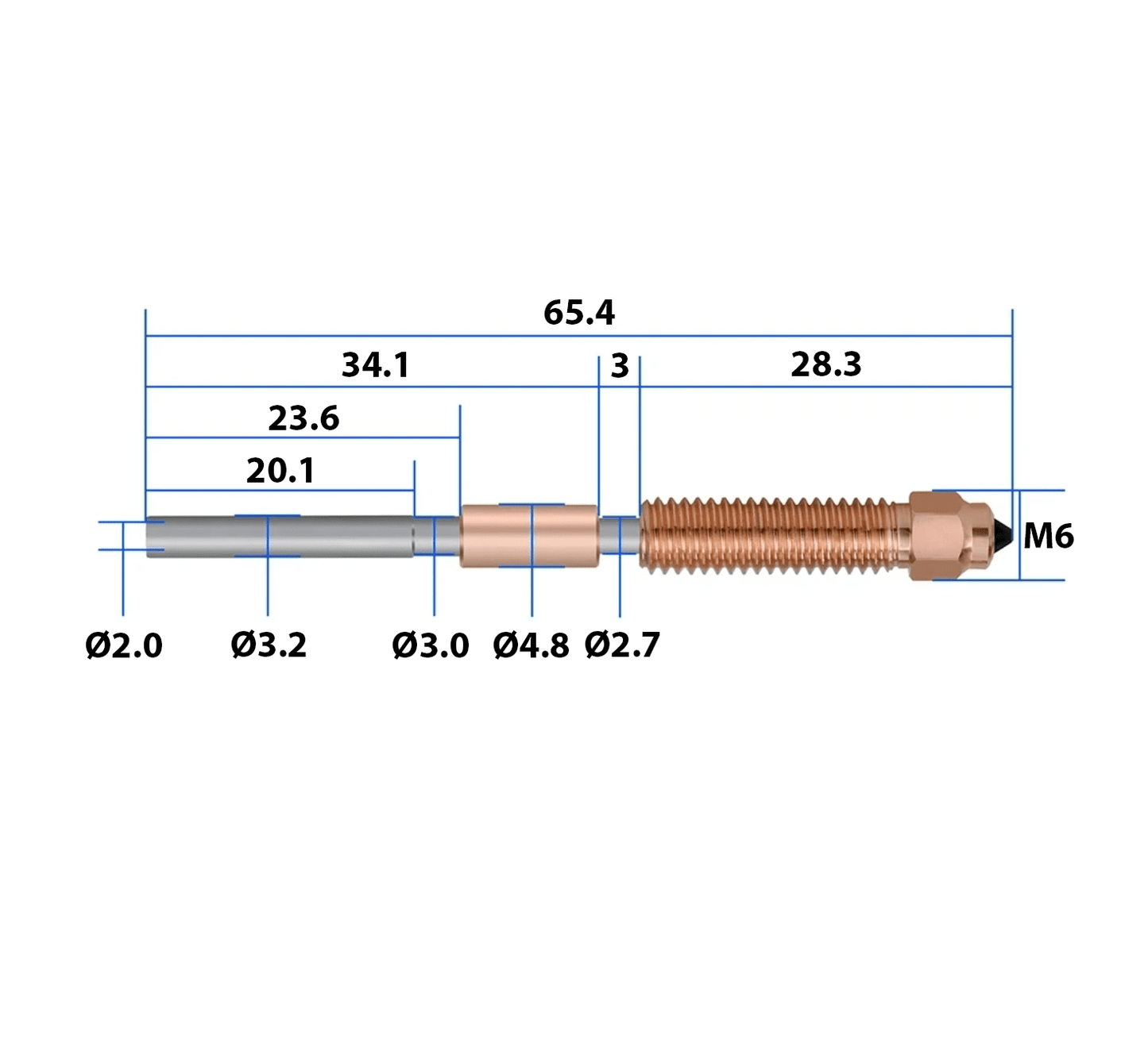 K1C K1 MAX Ender 3 V3 BiMetal Hardened Steel 0.4 0.6 0.8 Nozzle Quick Swap - sayercnc - 3D Printer Parts Australia