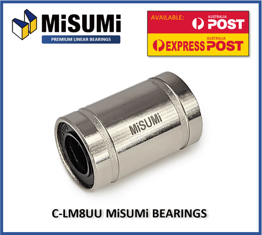 MISUMI C LM8UU Eco Linear Bearing - 3d Printer Prusa CNC 8mm Bambu Lab P1P X1 - sayercnc - 3D Printer Parts Australia