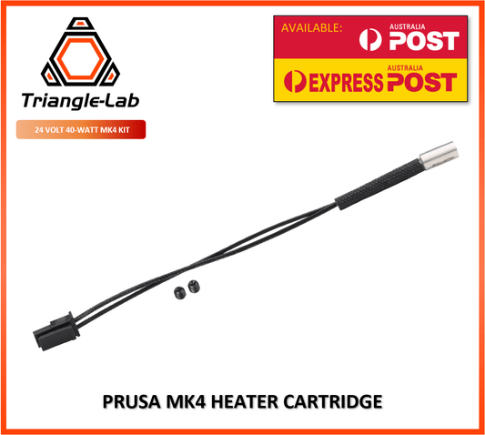 Triangle - Lab Heater Cartridge for Original Prusa MK4 40w 24v 6x12mm - sayercnc - 3D Printer Parts Australia