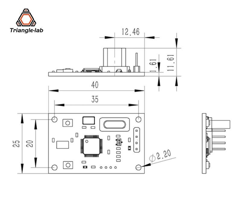 Triangle Labs USB ADXL345 Input Shaper / Shaping Toolkit for Klipper Firmware w/ TTL Board - sayercnc - 3D Printer Parts Australia