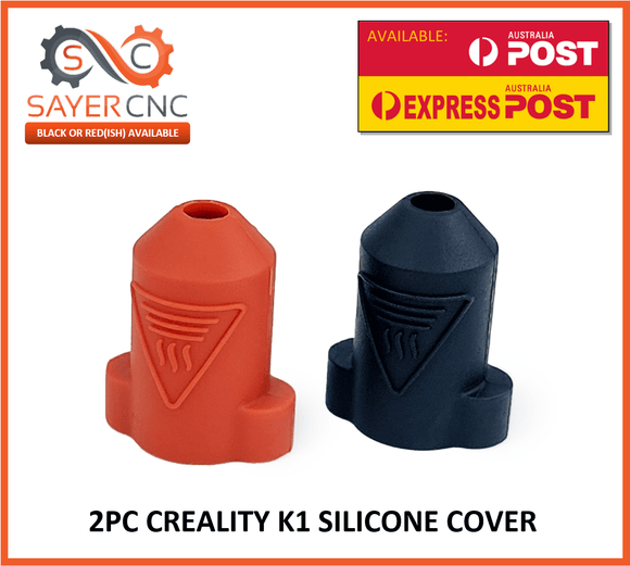 2pc Silicone Cover for Creality 3D K1 or K1 MAX 3D Printer Hotend - sayercnc - 3D Printer Parts Australia