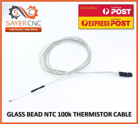 3D Printer Thermistor NTC 100k B3950 Glass Bead 1 Meter 2pin Dupont Connector - sayercnc - 3D Printer Parts Australia