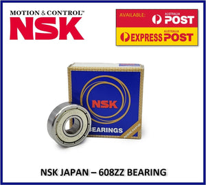 608ZZ Bearing NSK Made in Japan Low Noise 608 Sealed Deep Groove 1pc - sayercnc - 3D Printer Parts Australia
