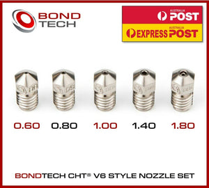 Bondtech CHT Coated Brass High Flow Nozzle 5 pack V6 E3D Compatible - sayercnc - 3D Printer Parts Australia