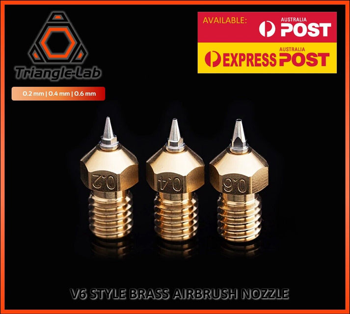 Brass E3D V6 Compatible Airbrush Tipped Triangle Lab High Quality Nozz ...