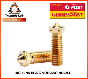 Brass E3D Volcano Compatible Triangle Lab High Quality Nozzle - sayercnc - 3D Printer Parts Australia