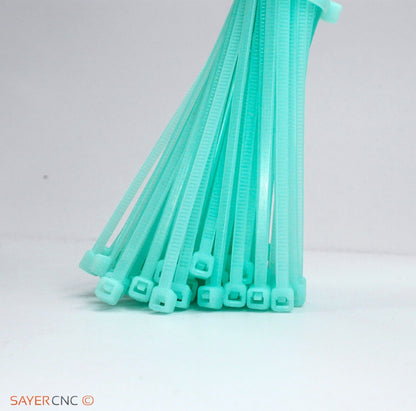 Cable Zip Tie high Temperature PA46 200c 3.6mm x 200mm Green Natural Colour - sayercnc - 3D Printer Parts Australia