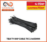 Cable Zip Tie Ty-Rap PA66 105c 2.4mm x 92mm Black Colour Made in Japan - sayercnc - 3D Printer Parts Australia