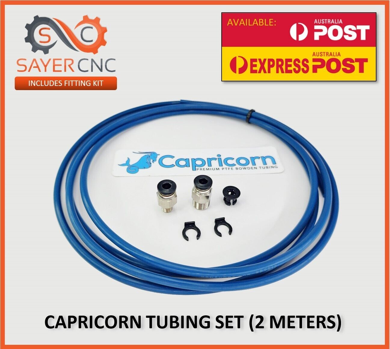 Capricorn Genuine PTFE XS Tube 1.75 Ender 3/5 CR10 Bowden 3D Printers Teflon 2m - sayercnc - 3D Printer Parts Australia