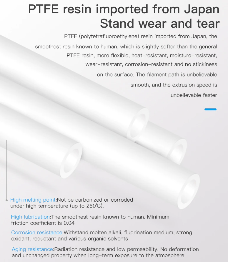 Capricorn Genuine PTFE XS Tube 1.75 Ender 3/5 CR10 Bowden 3D Printers Teflon 2m - sayercnc - 3D Printer Parts Australia