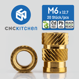 CNC Kitchen Heat Threaded Insert M2 M2.5 M3 VORON M4 M5 M6 M8 1/4" MIXED SET - sayercnc - 3D Printer Parts Australia