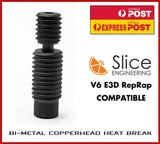 Copperhead V6 E3D Compatible RepRap 1.75 Heat Break - sayercnc - 3D Printer Parts Australia