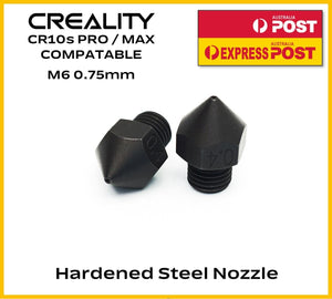 CR10s PRO or MAX Nozzle 0.6mm Hardened High Temp Steel Nozzle M6x.75mm 1.75mm - sayercnc - 3D Printer Parts Australia