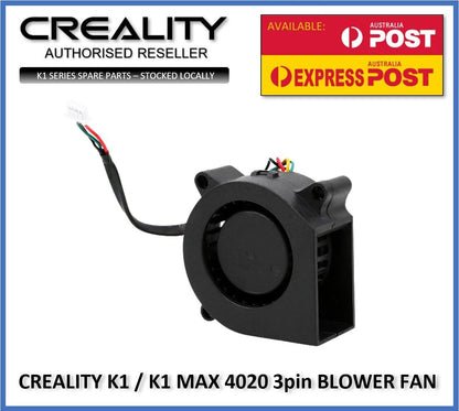 Creality 4020 24v Blower Fan for K1 and K1 Max 3d Printers 3pin - sayercnc - 3D Printer Parts Australia