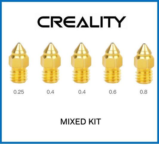 Creality 5PC MK Nozzle Kit MK8 Genuine Ender CR10 Premium 1.75mm 3D Printer - sayercnc - 3D Printer Parts Australia