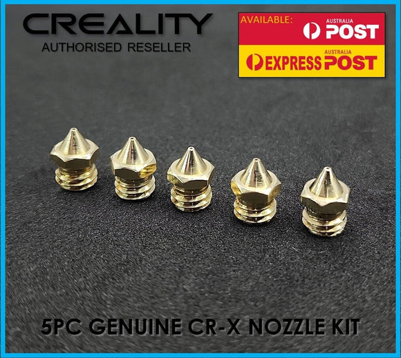 Creality CR-X Nozzle Kit Genuine 5PC 0.4mm Replacement CRX Hotend - sayercnc - 3D Printer Parts Australia