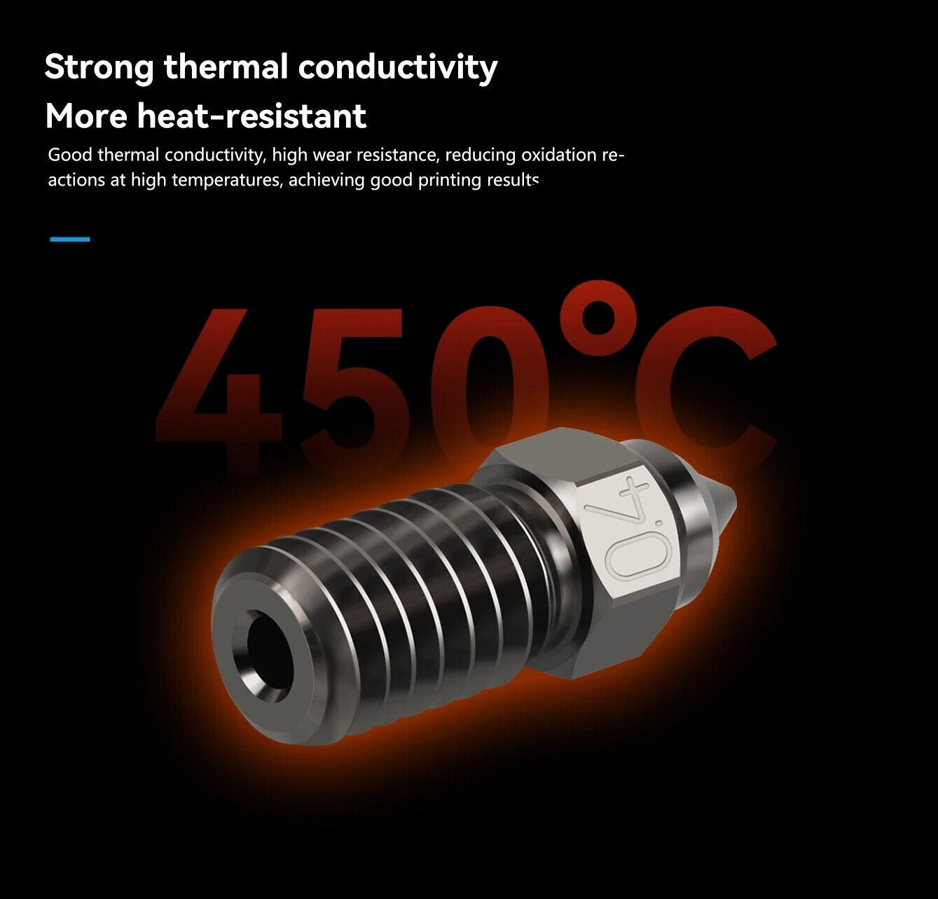 Creality Ender 3 V3 SE / 7 Hardened Steel Nozzle High Flow 0.4 0.6 0.8 - sayercnc - 3D Printer Parts Australia