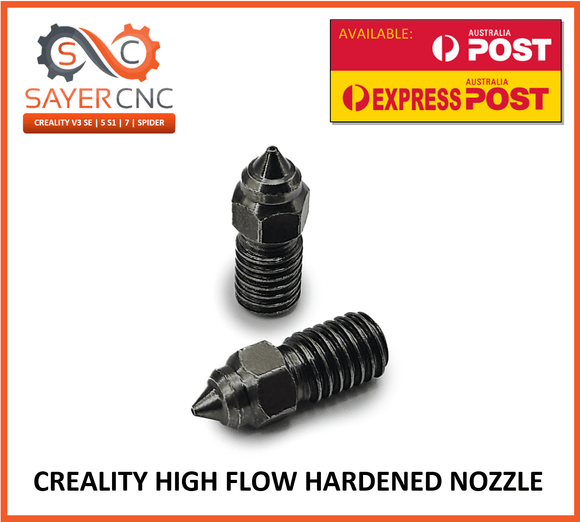 Creality Ender 3 V3 SE / 7 Hardened Steel Nozzle High Flow 0.4 0.6 0.8 - sayercnc - 3D Printer Parts Australia