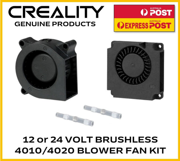 Creality Fan 12 or 24 Volt Blower Brushless 3D Printer Silent Genuine 4010 4020 - sayercnc - 3D Printer Parts Australia