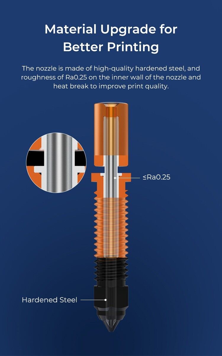 Creality Speedy Spider Hotend Ceramic & Bimetal Hotend with Hardened Nozzles - sayercnc - 3D Printer Parts Australia