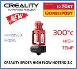 creality spider hotend new high flow model 300c for ender / cr10 and more