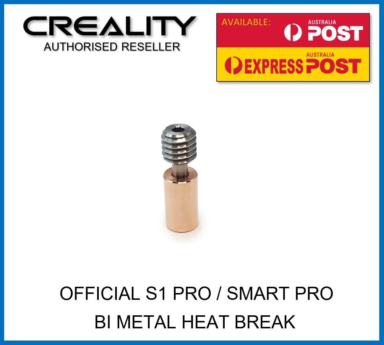 Creality Titanium Alloy Copper Bi Metal Heat Break for Ender 3 S1/CR10 Smart Pro - sayercnc - 3D Printer Parts Australia