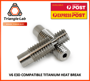 E3D V6 Compatible Titanium Alloy Heat Break Premium Upgrade 1.75MM - sayercnc - 3D Printer Parts Australia