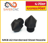 Ender 3 CR10 MK8 Nozzle Hardened High Temp Steel Nozzle 0.4mm 1.75mm M6 1.0 - sayercnc - 3D Printer Parts Australia