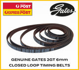 GATES Closed Loop Timing Belts GT2 Genuine 2mm Pitch 6mm Width 3D Printer CNC - sayercnc - 3D Printer Parts Australia