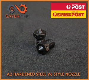 Hardened Steel Nozzle 0.6 mm E3D V6 Compatible - 1.75mm Filament - 3d Printer - sayercnc - 3D Printer Parts Australia