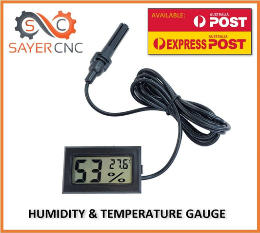 LCD Digital Humidity Hygrometer & Temperature Thermometer Gauge With Batteries - sayercnc - 3D Printer Parts Australia