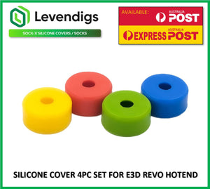 Levendigs Sock-X Silicone Cover 4pc Set for E3D Revo Nozzles - sayercnc - 3D Printer Parts Australia
