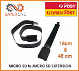 Micro SD (TF) To Micro SD Card Extension Cable Adapter Extender 15cm 45cm Black - sayercnc - 3D Printer Parts Australia