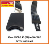 Micro SD To SD Card Extension Cable Adapter Extender TF 15cm Black - sayercnc - 3D Printer Parts Australia