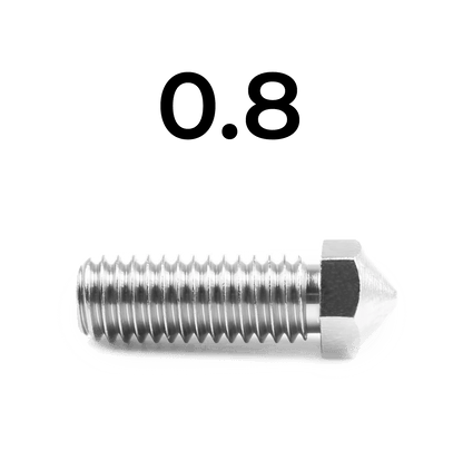 Micro Swiss Brass Plated Wear Resistant E3D Volcano Compatible Nozzle - sayercnc - 3D Printer Parts Australia