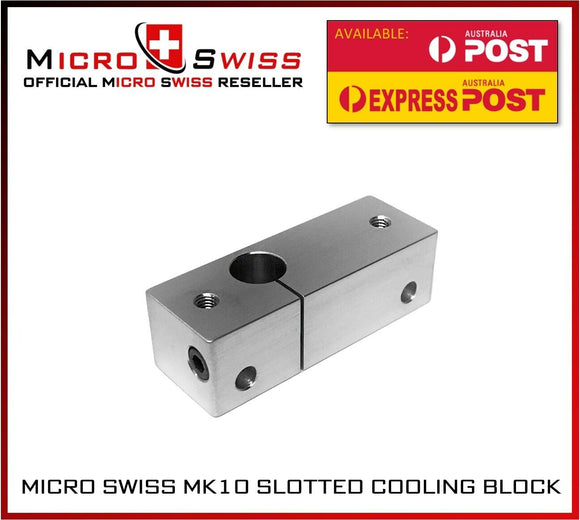 Micro Swiss MK10 Slotted Heatsink Cooling Block For Cocoon Create / Wanhao etc - sayercnc - 3D Printer Parts Australia