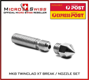 Micro Swiss MK8 Plated Wear Resistant All Metal Hotend Upgrade - sayercnc - 3D Printer Parts Australia