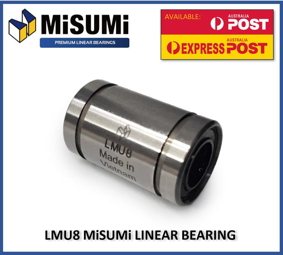MISUMI LM8UU LMU8 Linear Bearing - 3d Printer Prusa CNC 8mm Premium Upgrade - sayercnc - 3D Printer Parts Australia