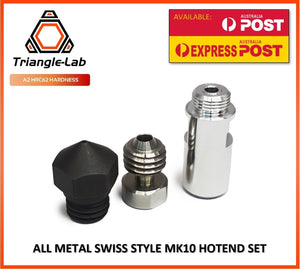 MK10 All Metal 0.4mm Hotend Heatbreak Swiss Style Nozzle 1.75mm Stainless Steel - sayercnc - 3D Printer Parts Australia
