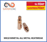 MK10 BiMetal Heat Break for Flashforge Cocoon Create and More - sayercnc - 3D Printer Parts Australia