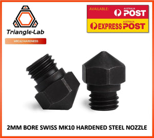 MK10 Nozzle Swiss 0.8mm Hardened Steel A2 Premium High Temp Nozzle 2mm Bore - sayercnc - 3D Printer Parts Australia
