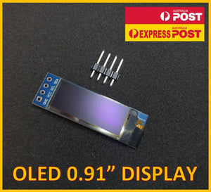 OLED Display 0.91" 128x32 I2C IIC Serial 23mm White LCD Module 12832 SSD1306 - sayercnc - 3D Printer Parts Australia