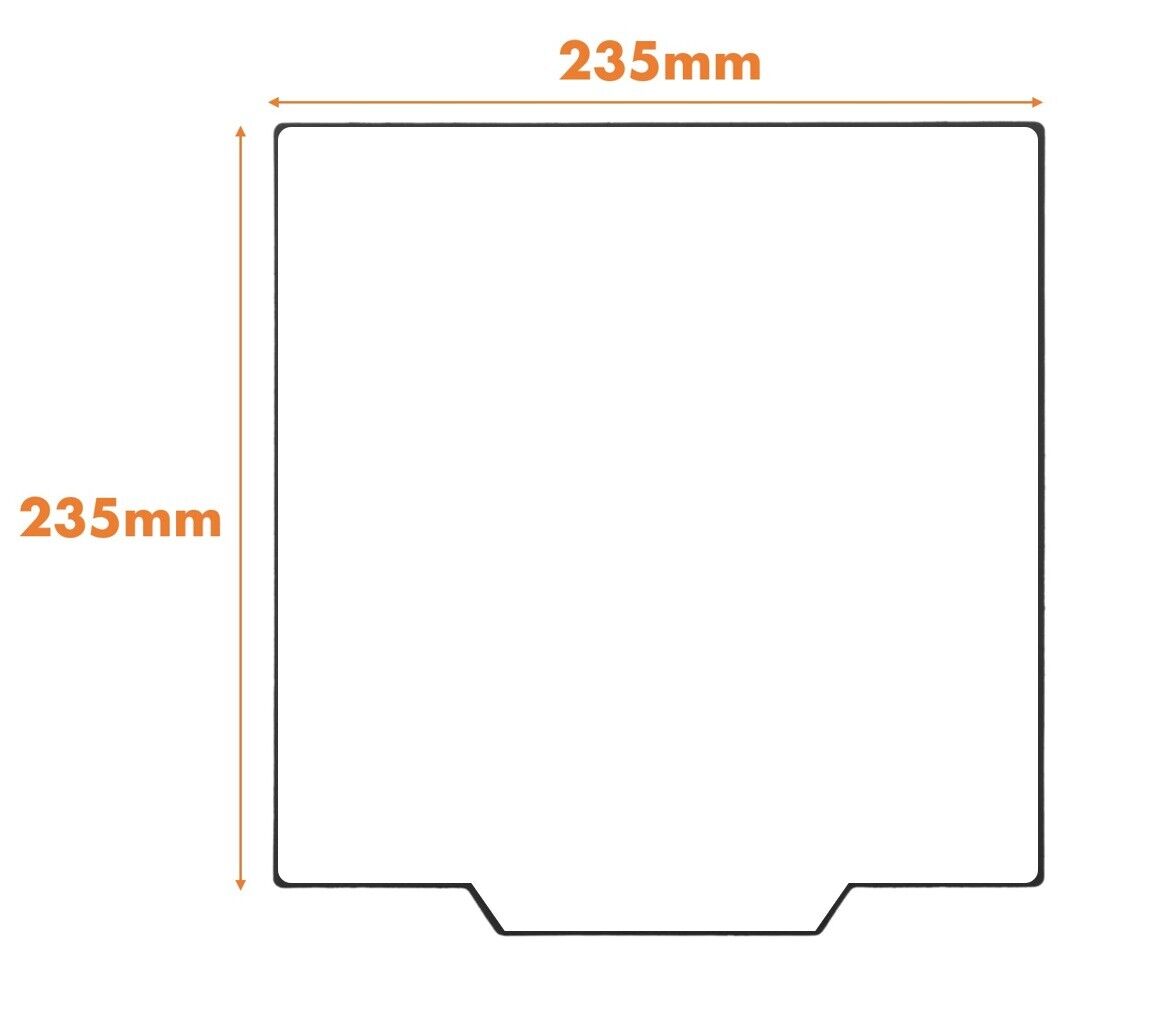 PEI Build Surface Double Sided Powder Coated / Smooth Sheet Magnetic for Ender 3 - sayercnc - 3D Printer Parts Australia
