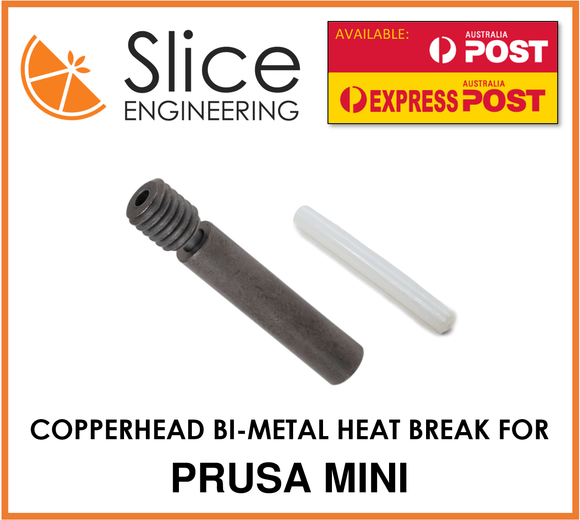 Prusa Mini Compatible Plated Copper Heat Break Copperhead 1.75mm - sayercnc - 3D Printer Parts Australia