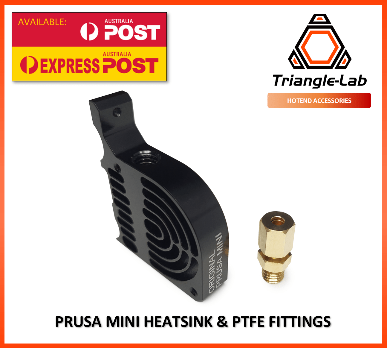 Prusa MINI Heatsink or PTFE Connector Fitting Aftermarket Replacement - sayercnc - 3D Printer Parts Australia