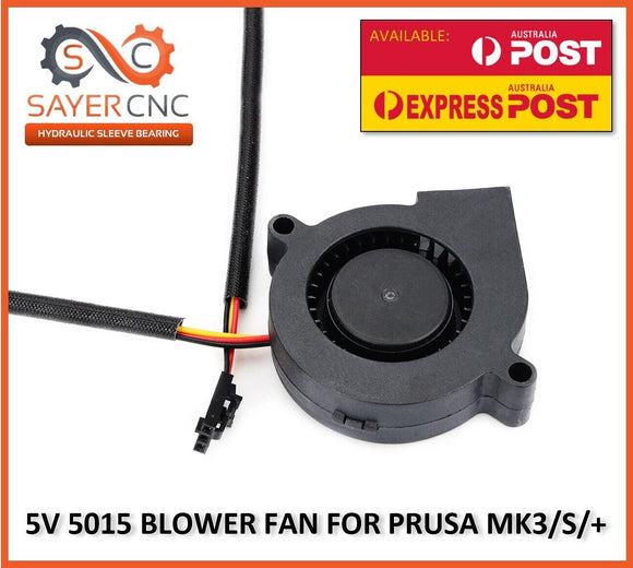 PRUSA MK3 Parts Cooling Fan 5015 Blower 5v Sleeve Bearing - sayercnc - 3D Printer Parts Australia