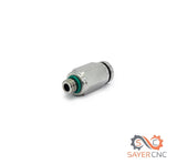 PTFE Fitting Stainless Steel 25mm PC4-M6 Bowden Pneumatic Connector All Metal - sayercnc - 3D Printer Parts Australia